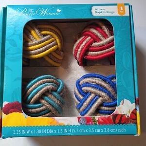 The Pioneer Woman Vibrant Woven Napkin Rings